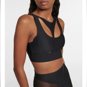 Alo Yoga Airlift Cutaway Sport Bra XS Black